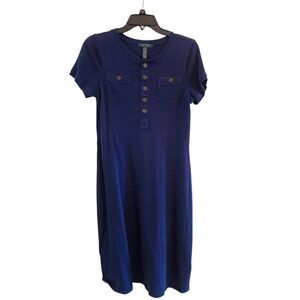 Lauren Ralph Lauren knit size  medium Henley dress